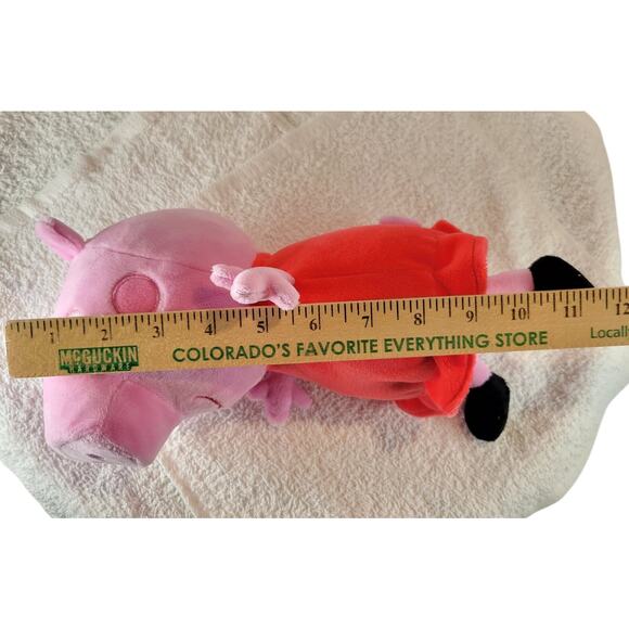 Peppa Pig Plush Doll Red Dress 12" Stuffed Animal Toy Cartoon Plushy Stuffy - Picture 4 of 6